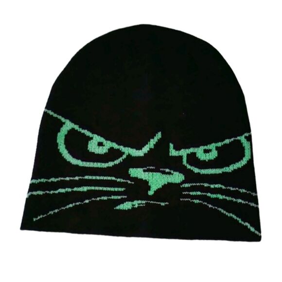Grumpy Cat Knit Beanie - Picture 5 of 9